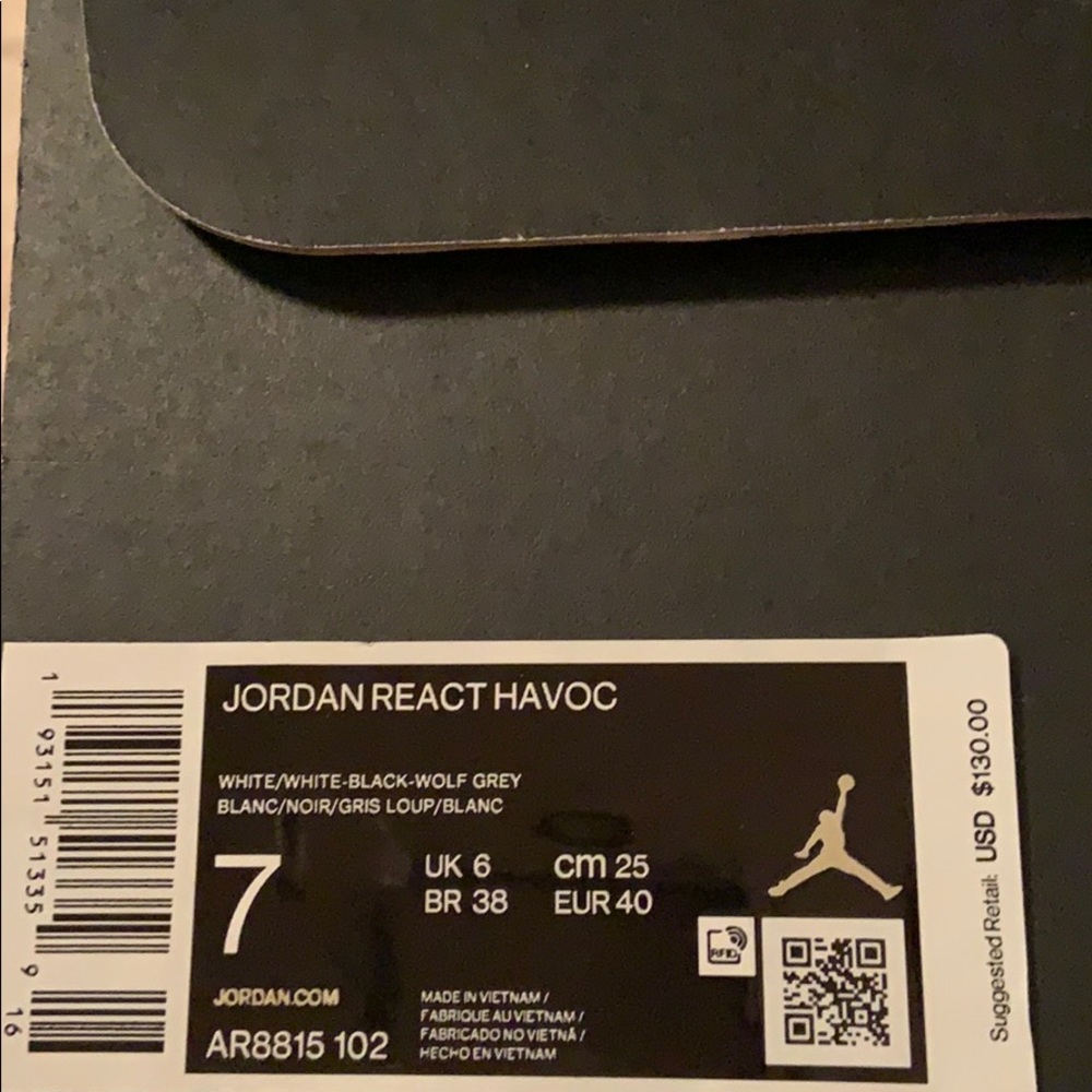 Like new Jordan React Havoc - Picture 4 of 4